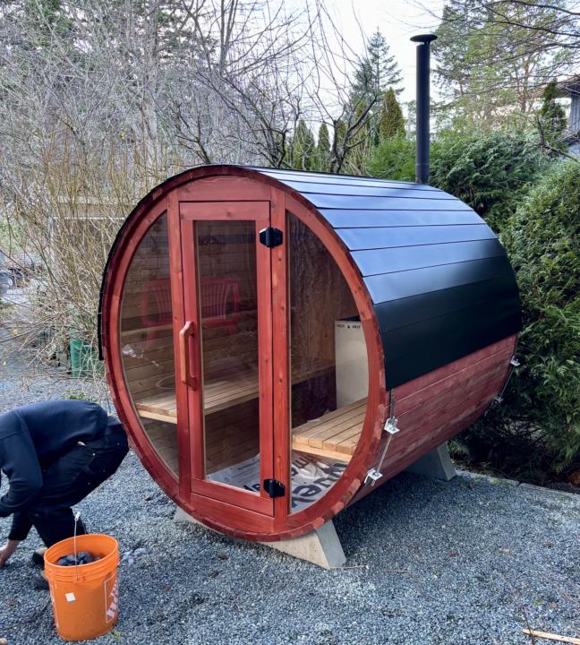 6’ barrel sauna