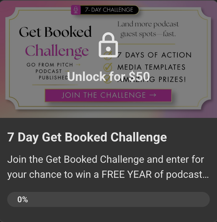 Get Booked Challenge!