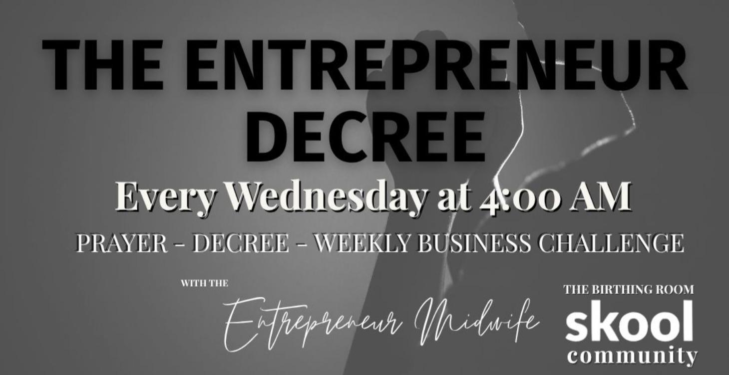 THE ENTREPRENEUR DECREE