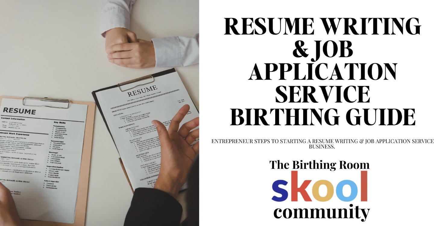 RESUME WRITING & JOB APPLICATION SERVICE