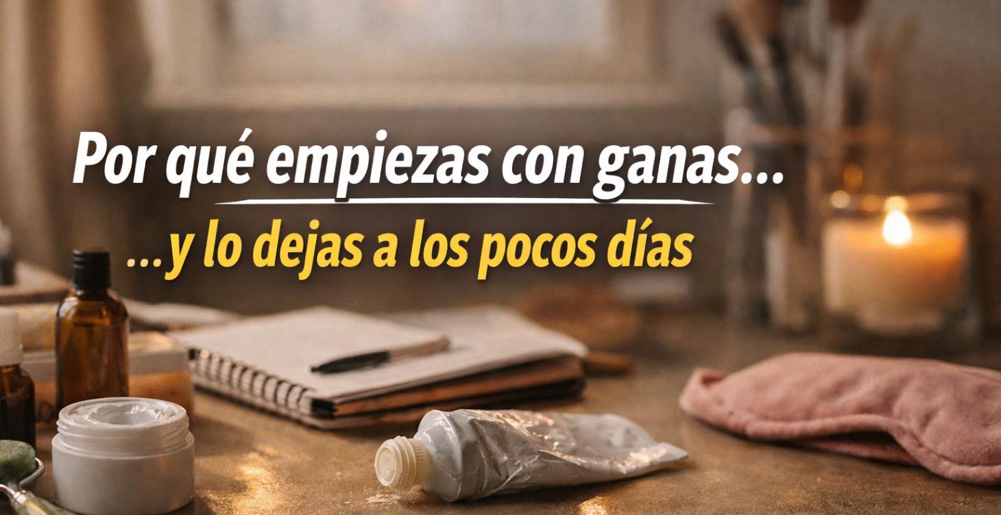 Por qué empiezas con ganas y abandonas a los días