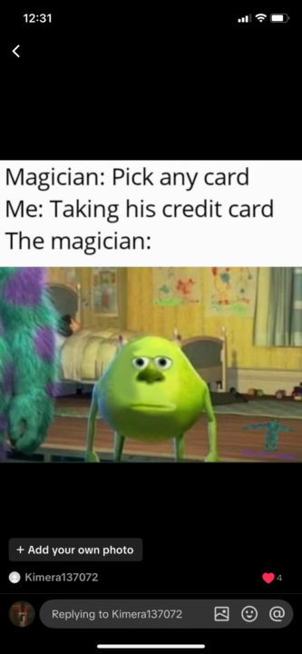 My favourite magic meme