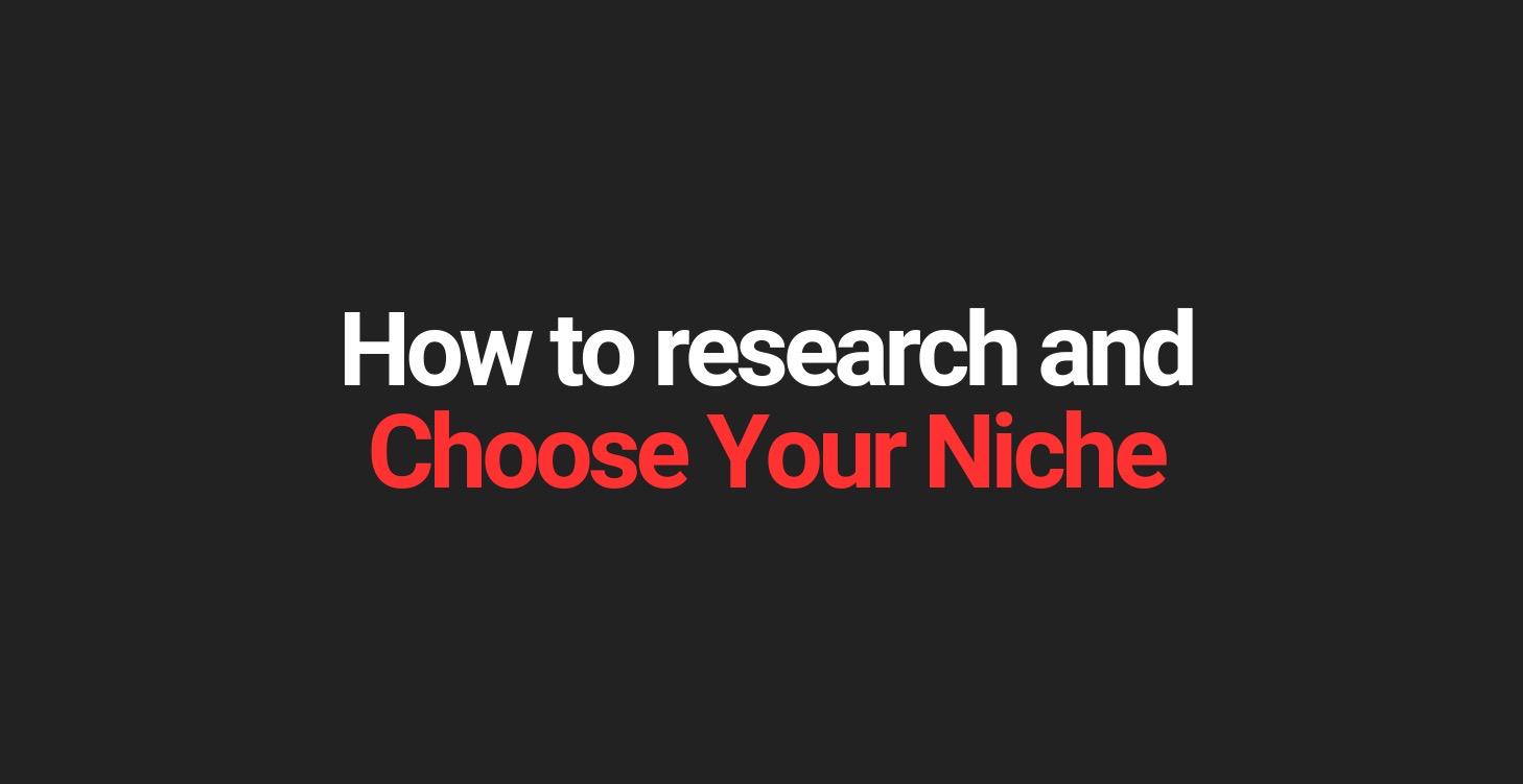 How to Research your Niche