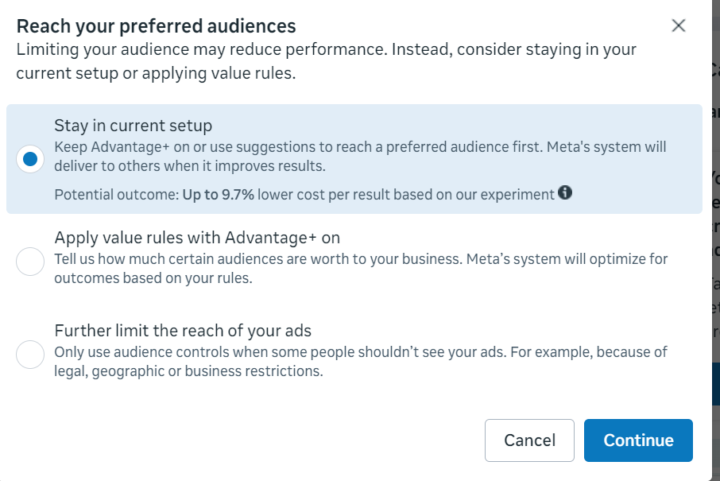 Meta ad set location targeting out of state leads