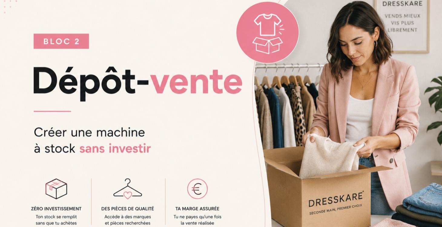 Dépôt-vente : machine à stock