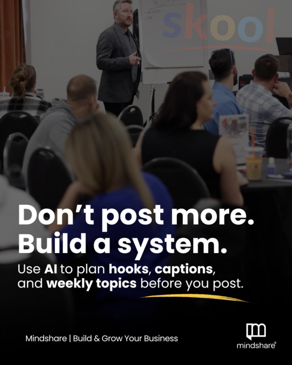 Don’t post more. Build a system.