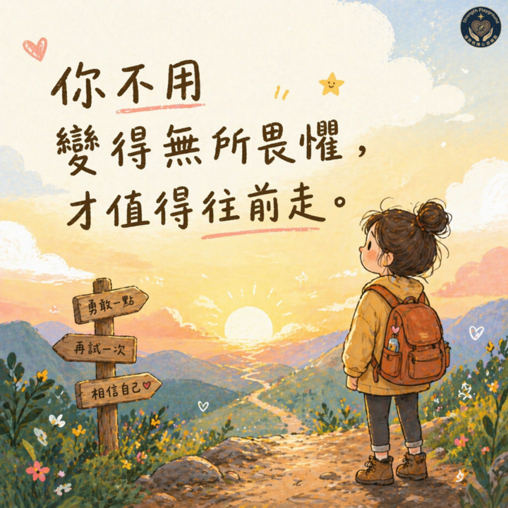 恐懼出現的地方，往往就是成長的入口。