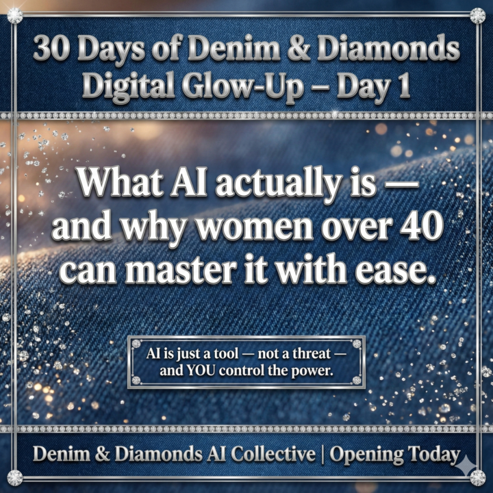 30 Days of Denim & Diamonds Digital Glow-UpDay 1