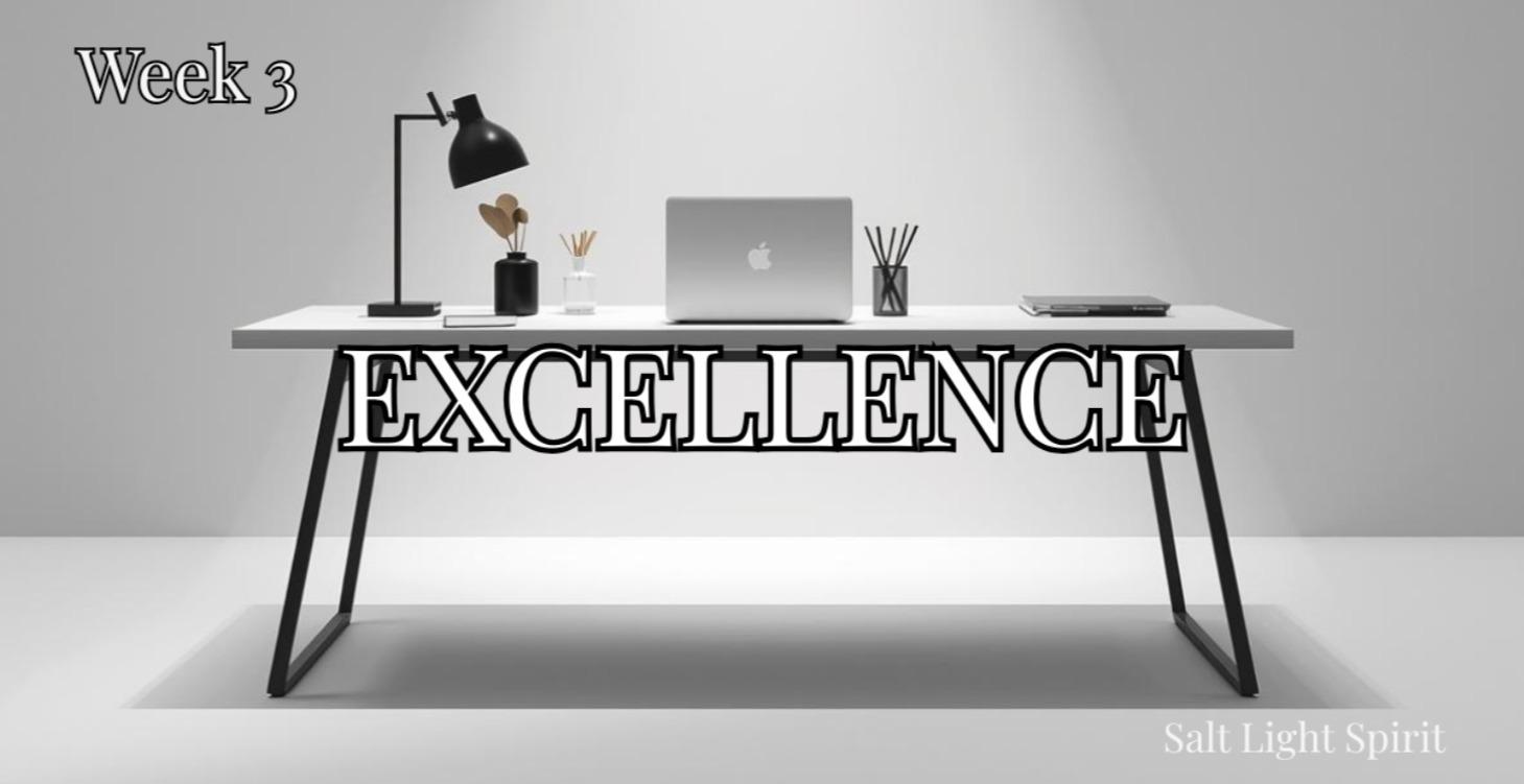 Week 3 - Excellence in Your Work