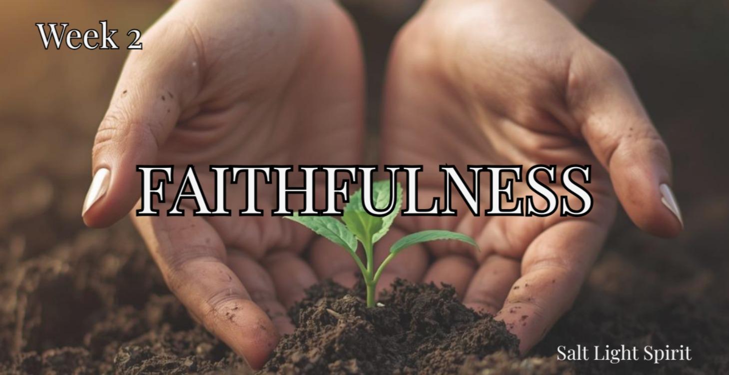 Week 2 - Faithfulness in Small Things