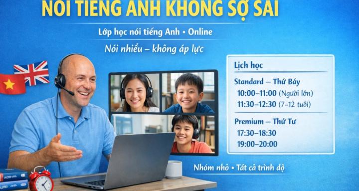 Nói Tiếng Anh Không Sợ Sai