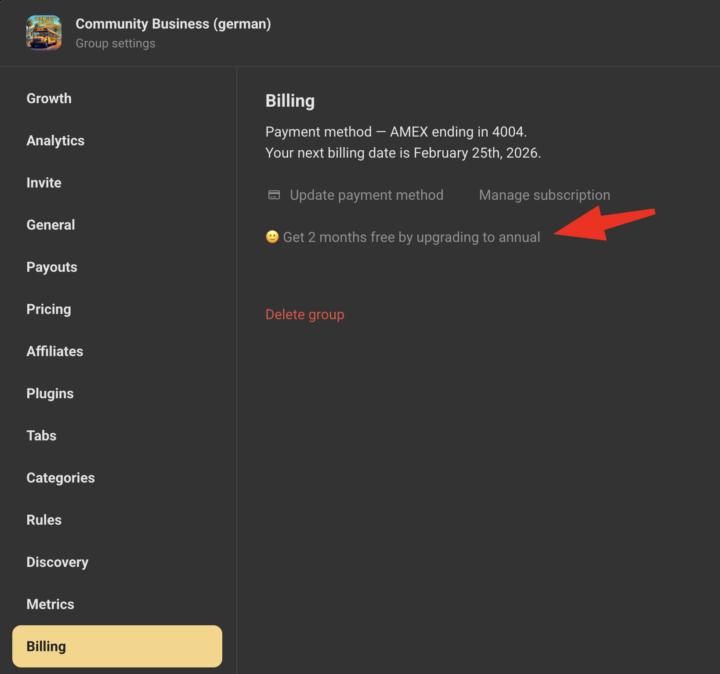 EURE Community jährlich zahlen 
