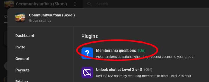 Neuerung: Membership Questions in Paid Communities 