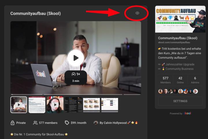 Neue Funktion - Mitgliederansicht 