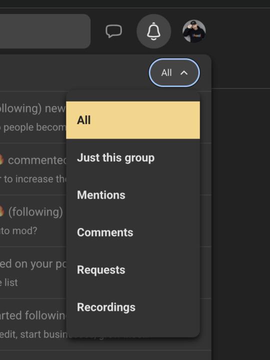 Neue Notification (Filter) 