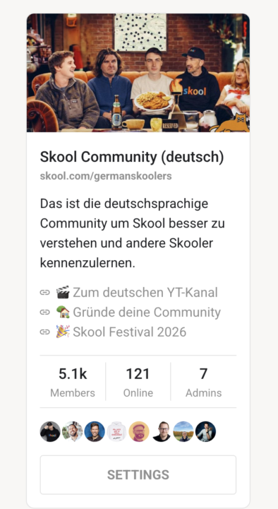 Einstellung: Links in der Community Vorschau? 🤷‍♂️