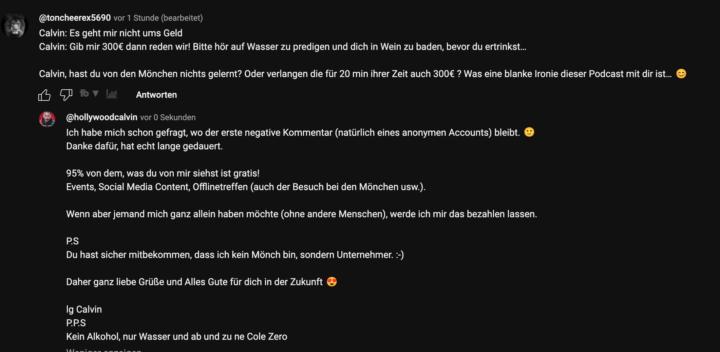 Umgang mit kritischen Kommentaren (ein paar Gedanken) 