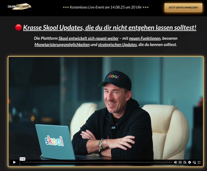 Nächstes Skool Online Event (14.August) 