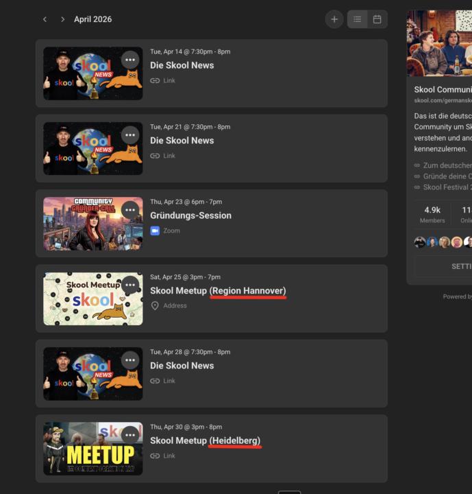 Meetups - wo bist du mit dabei? 