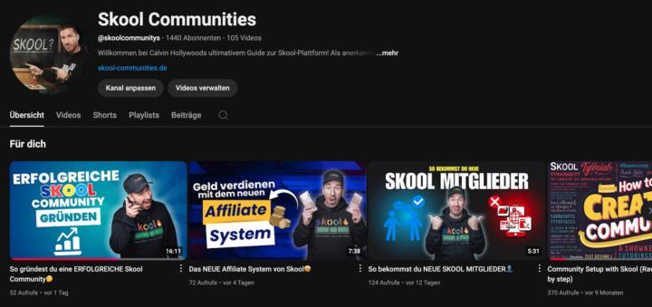 Dein Skool Youtube Kanal