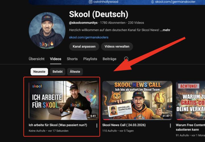 Skool Youtube Kanal 