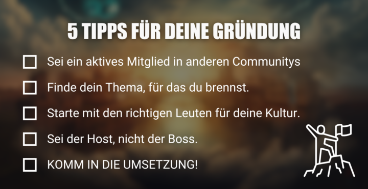 Starte dein langfristiges Communitygame JETZT