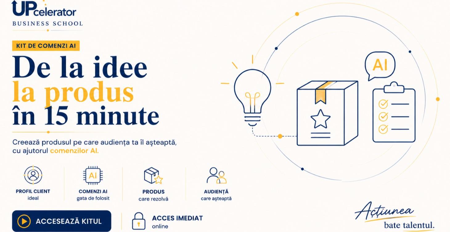 De la idee la produs în 15 min cu ajutorul AI