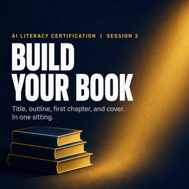 TOMORROW. 3:00 PM. We write A book using AI