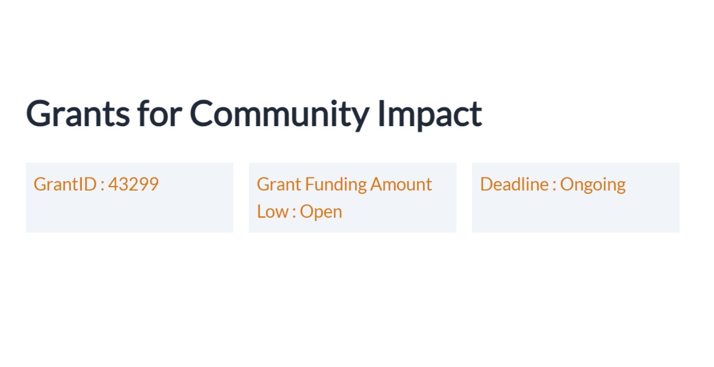 Grants for Community Impact