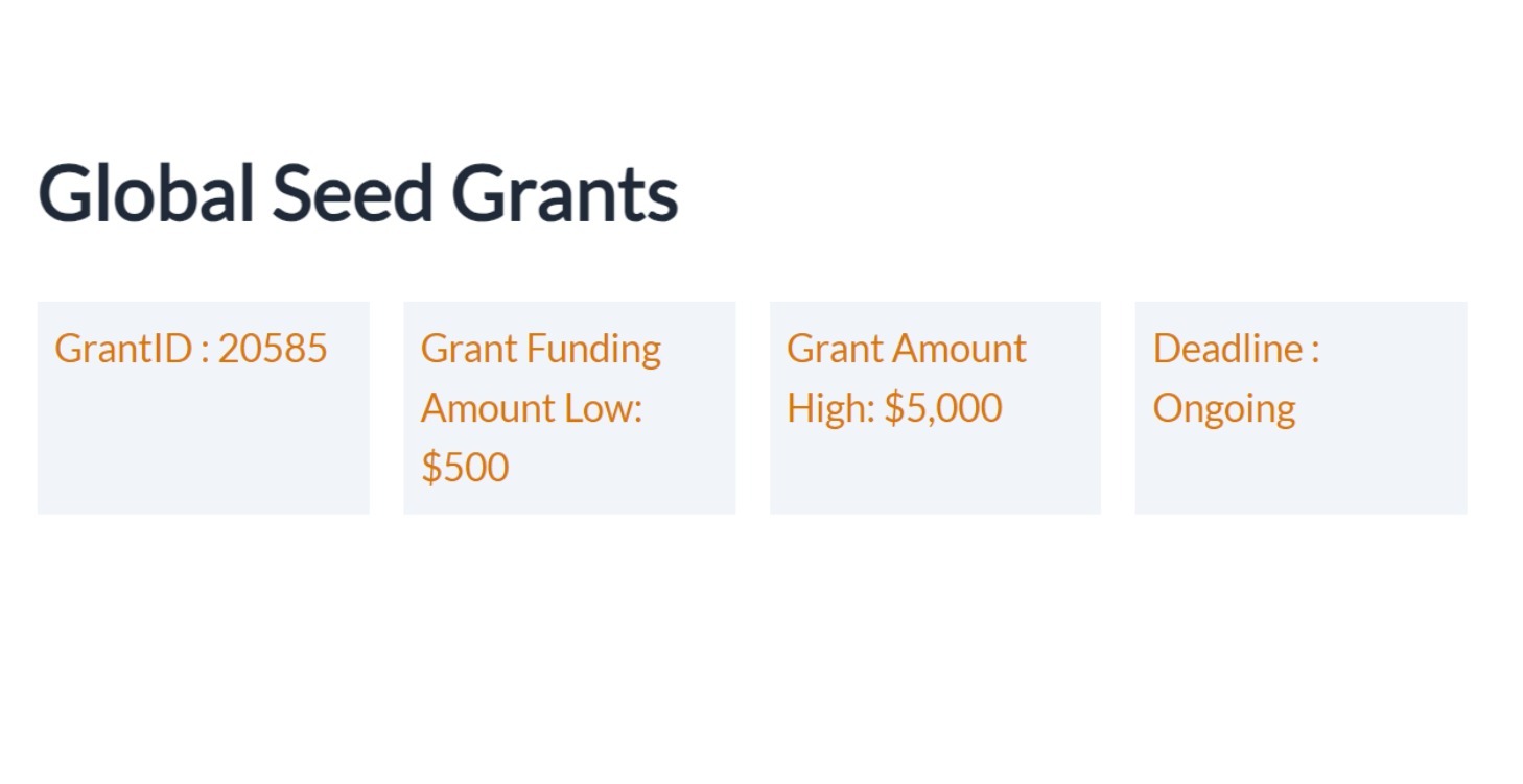 Global Seed Grants