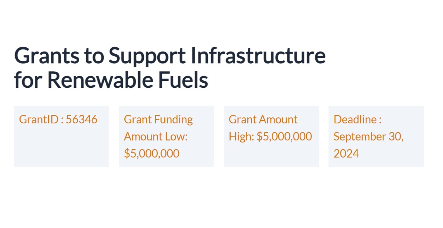Renewable Fuels Infrastructure Grants