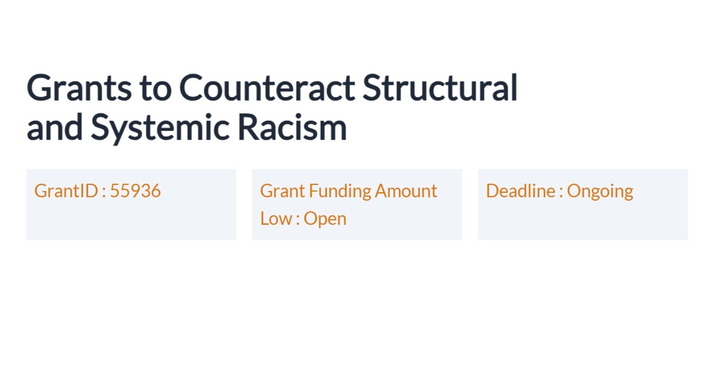 Anti-Racism Structural Support Grants