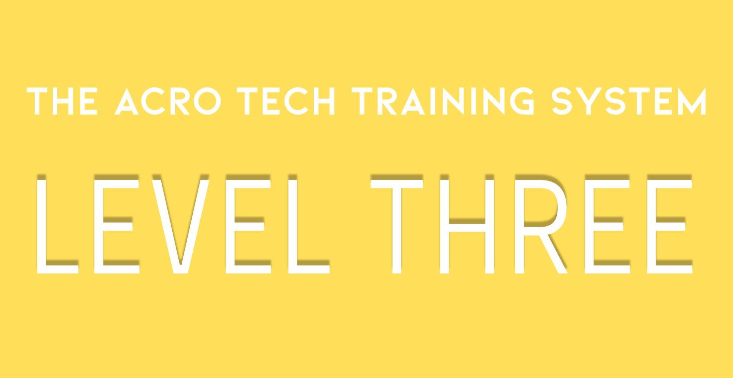 The Acro Tech Training System: LEVEL THREE