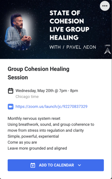 THIS WEEK INSIDE EARTH 2.0  Two Powerful Nights to Reset, Regulate & Rise Together