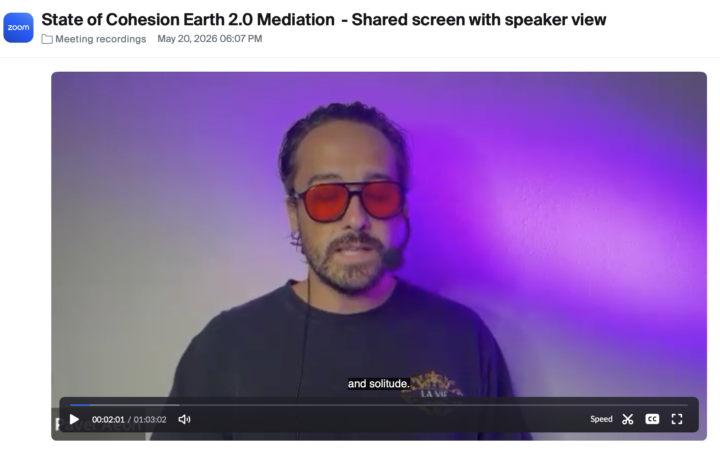 STATE OF COHESION™ May 20th - REPLAY + INTEGRATION
