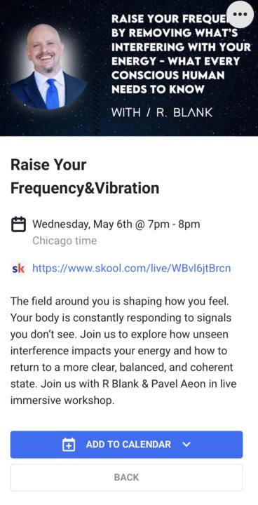 Quick check-in + join us May 6th 8pm-9pm EST  (this one matters)