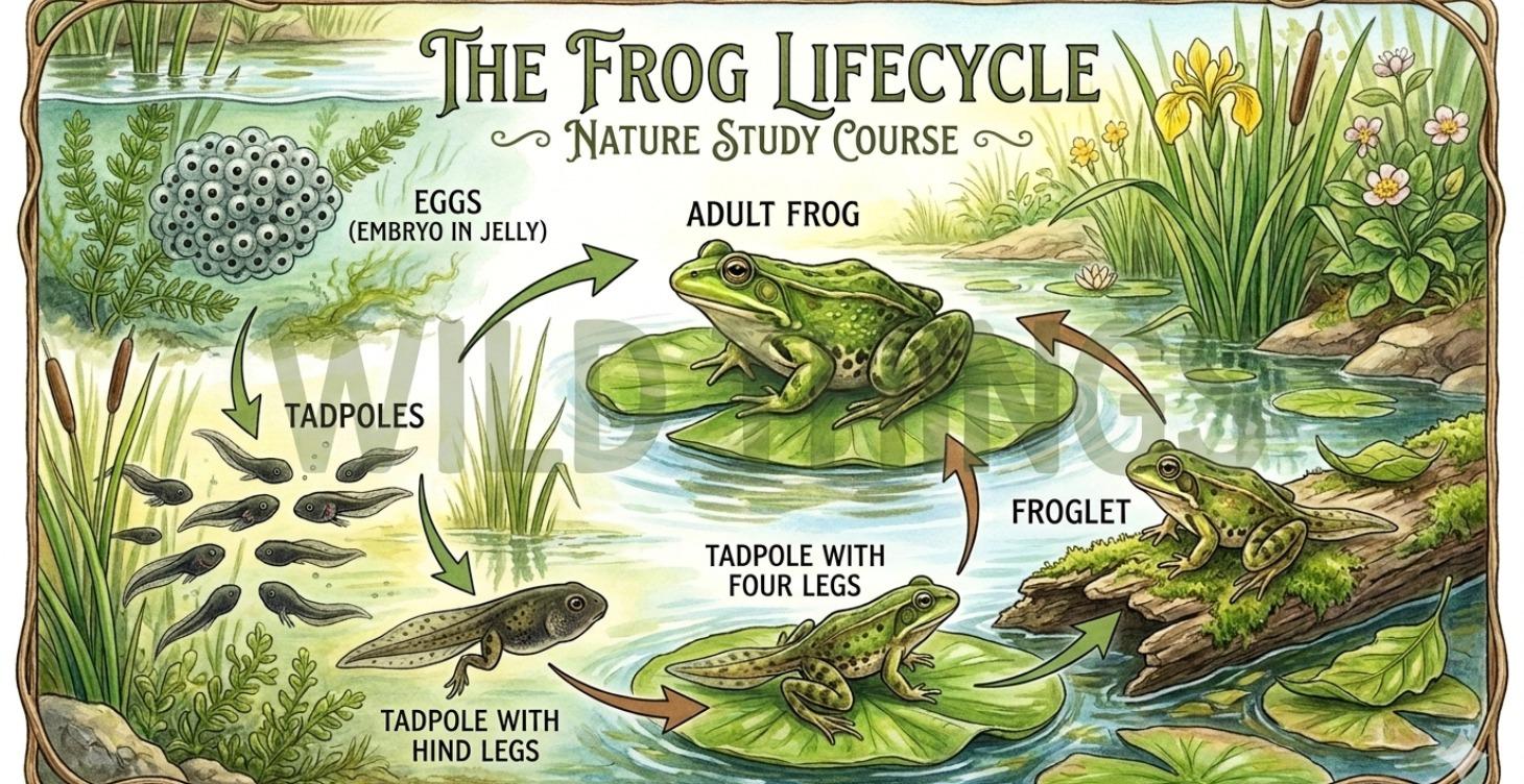From tadpole to frog, a nature study