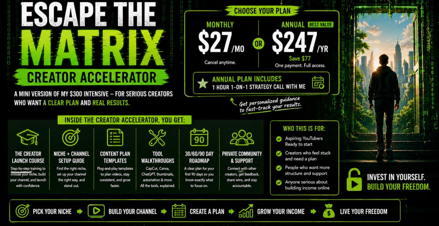 Creator Accelerator ~ Unlocked for $27/month