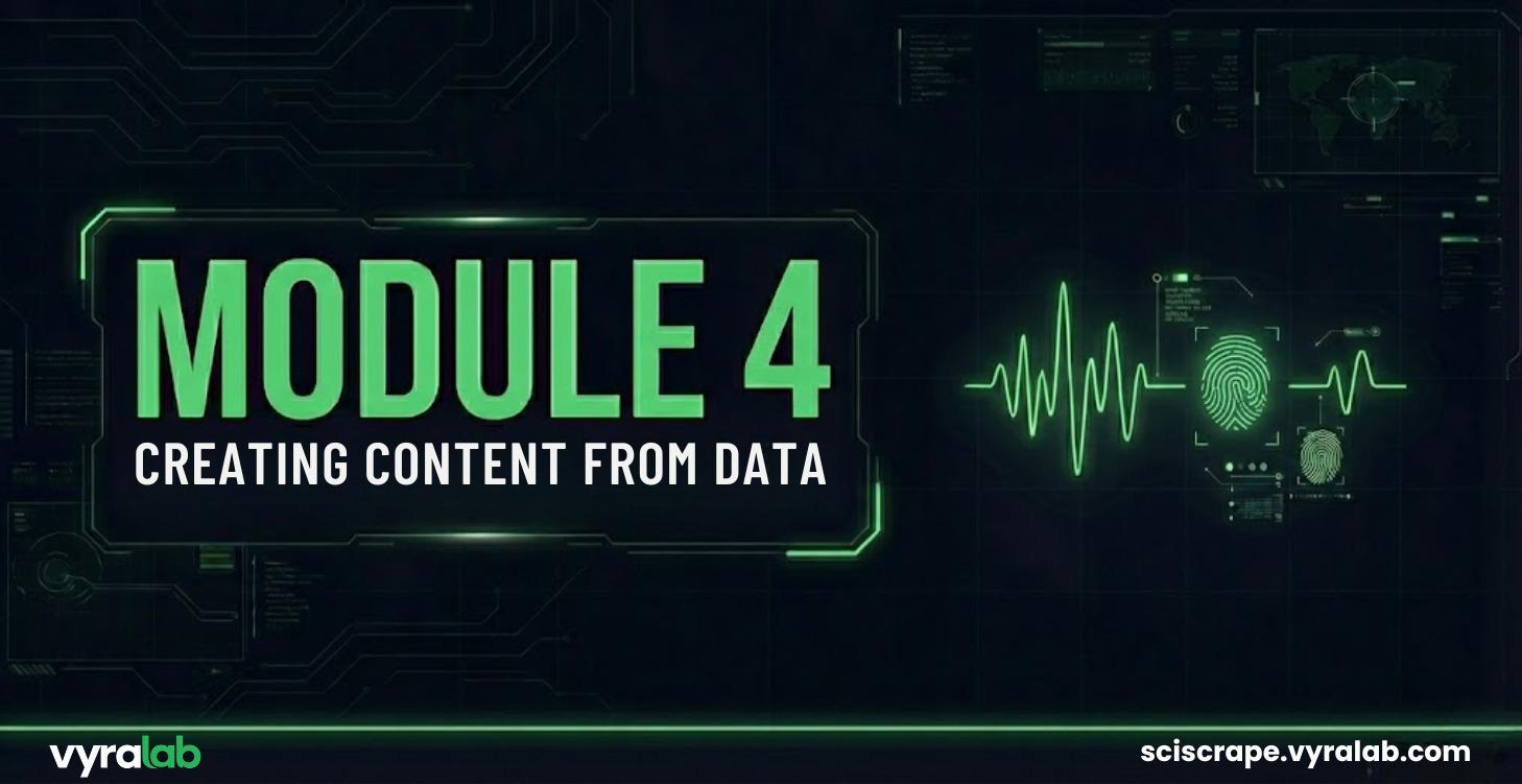 Module 4: Creating Content From Data