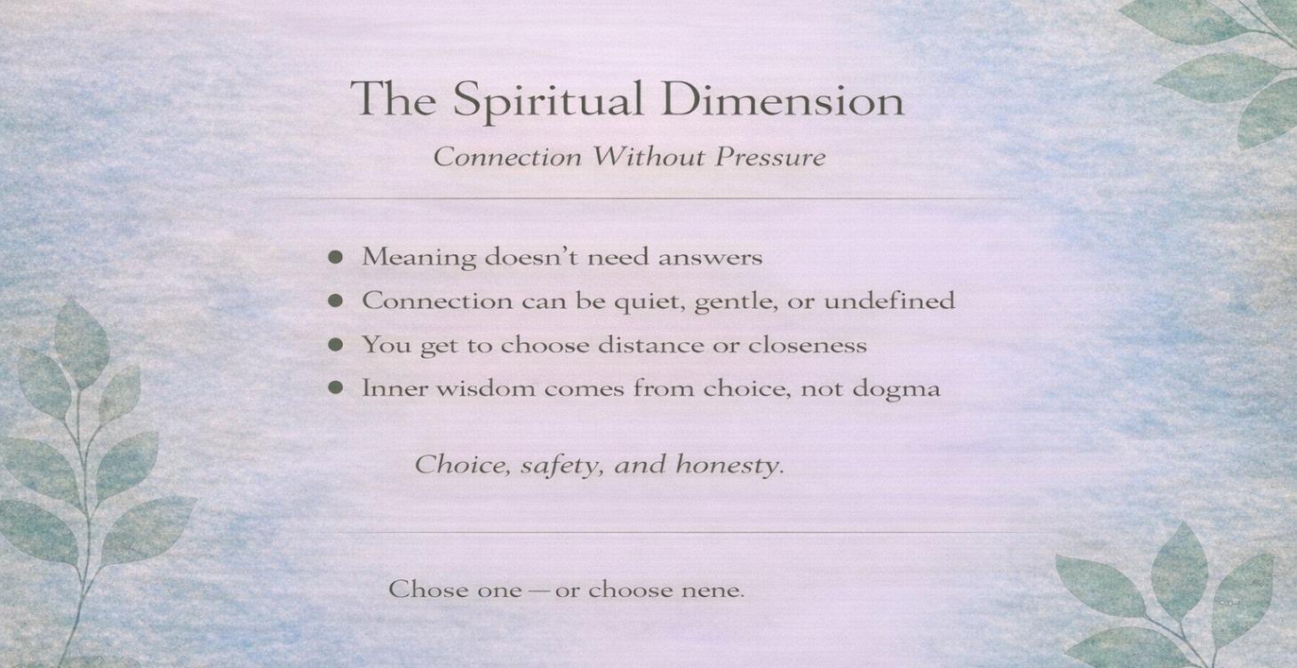 The Spiritual Dimension
