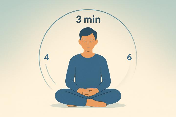 Meditate in Three Minutes When Your Mind Won't Stop Racing Three minute reset💡