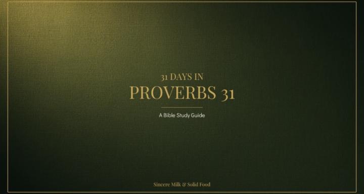 SMSF- 31 Days in Proverbs 31