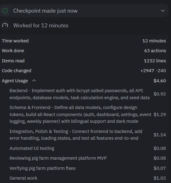 Another project - Farm management system