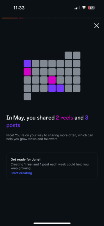 Day 0 Homework -- IG profile