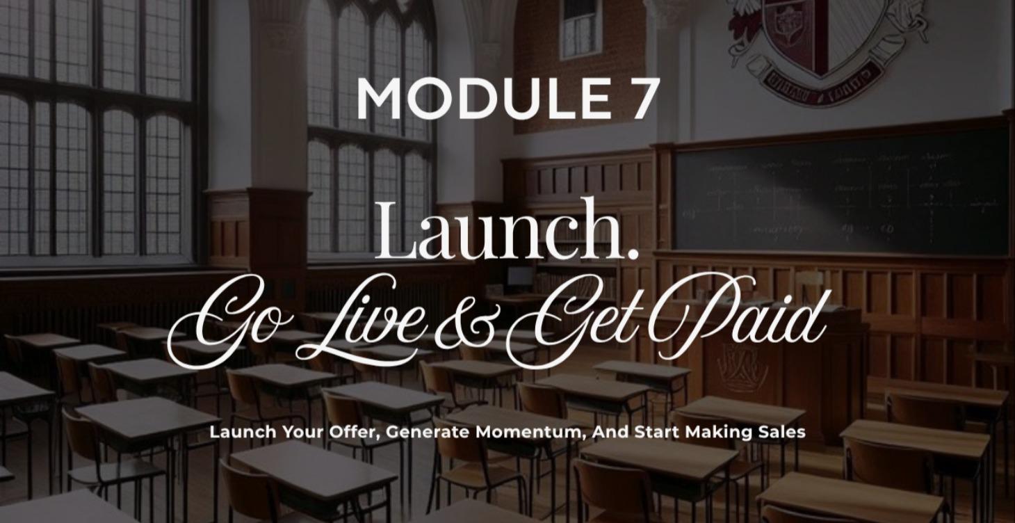 Launch: Go Live & Get Paid