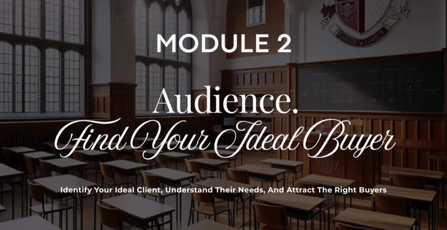 Audience: Niche & Ideal Client Clarity