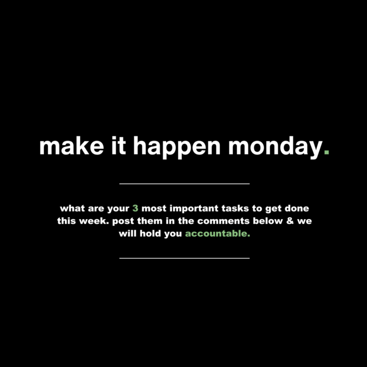 What's on the agenda this week?