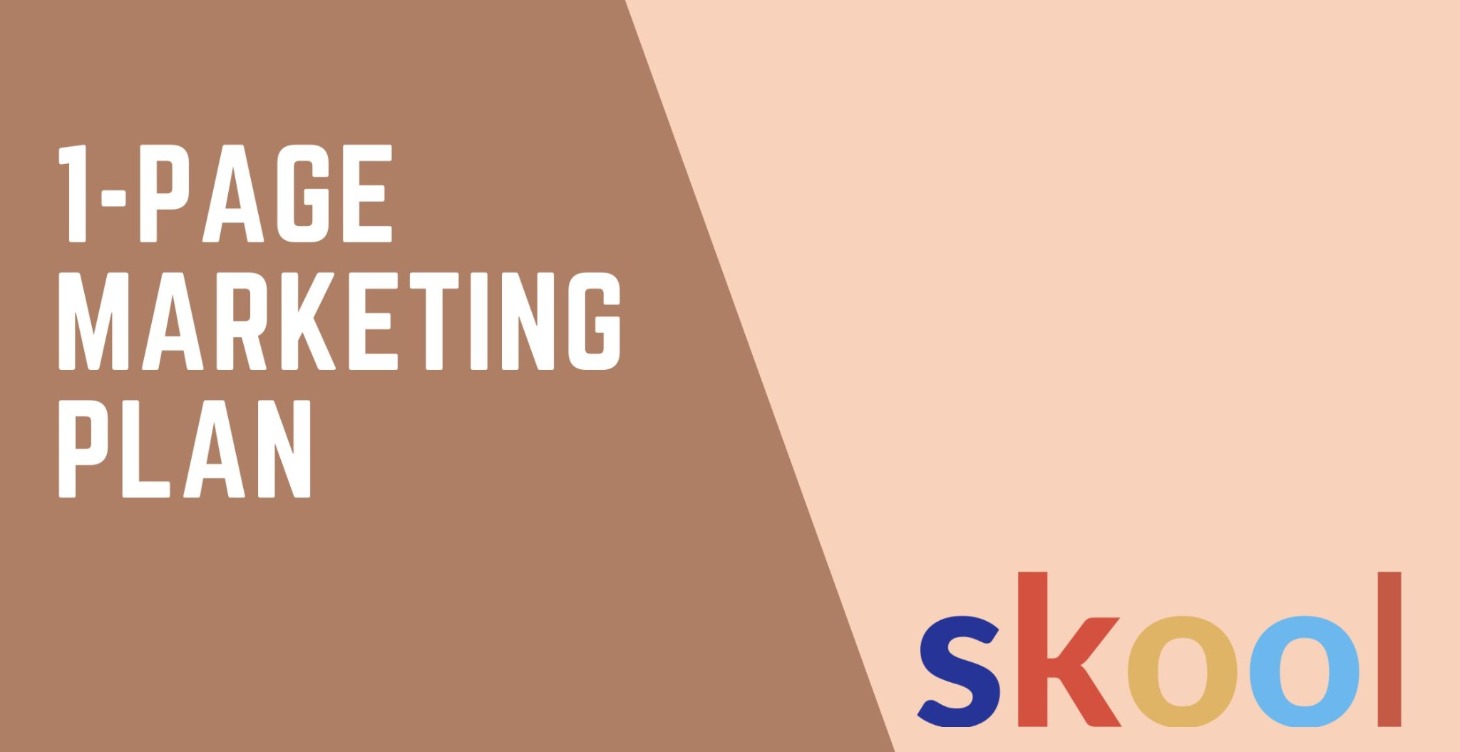 1-page marketing plan