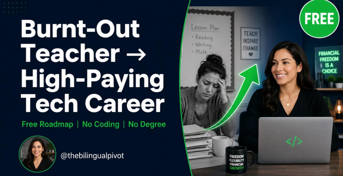 From Teacher to Tech: Your Free Career Roadmap