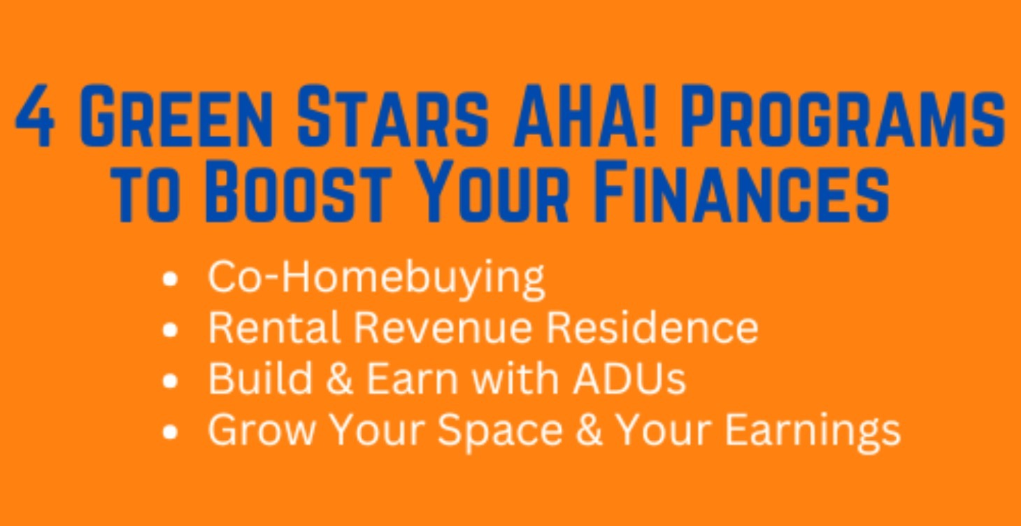 4 Green Stars AHA! Programs to Boost Your Finances